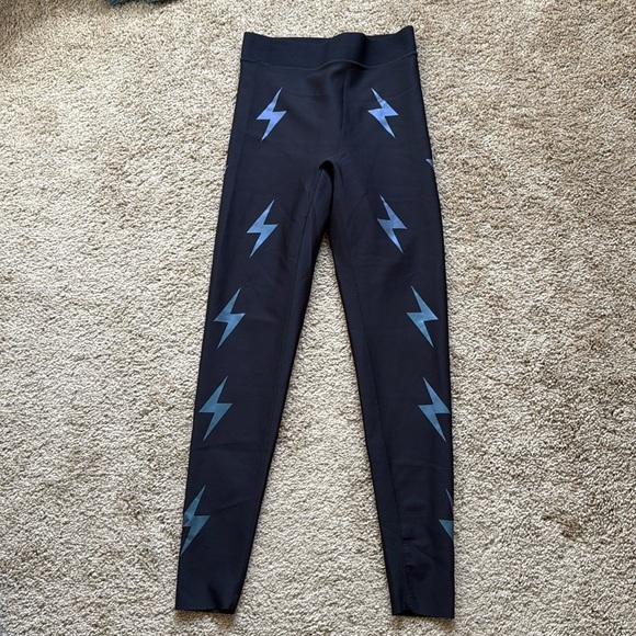 Ultracor Lightning Bolt Appliquéd Stretch Leggings Black - Picture 3 of 10